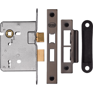 76mm 3-Lever Mortice Sashlock Matt Bronze