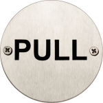 Pull Door Sign