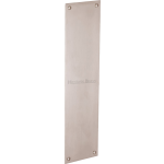 30cm Plain Finger Plate Door Push Satin Nickel