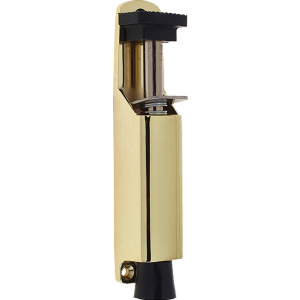 180mm Kick Down Door Stop Polished Brass