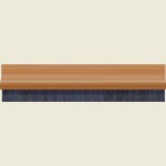 Brown Brush Strip Draft Excluder 914 x 18mm