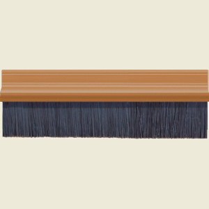 Brown Brush Strip Draft Excluder 914 x 30mm