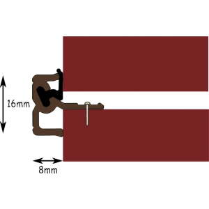 Brown Stable Door Center Seal 838mm