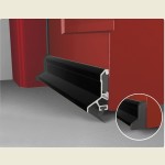 Black Expelex Deflector Concealed Fixing With Seal