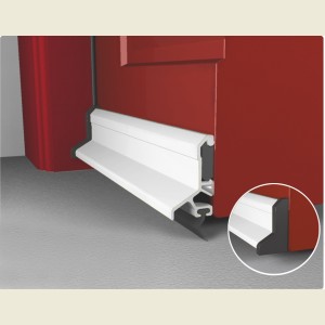 White Expelex Deflector Concealed Fixing With Seal 