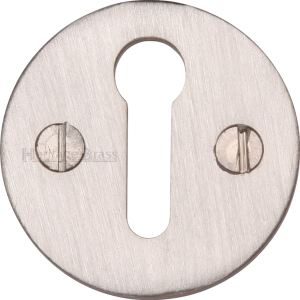 32mm Round Open Keyhole Escutcheon Satin Nickel 32mm Round Open Keyhole Escutcheon Satin Nickel