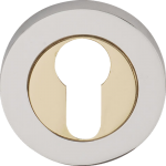 Designer Euro Profile Escutcheon Polished Chrom Brass