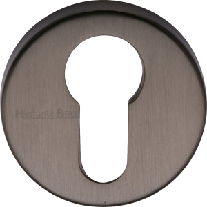 45mm Round Euro Profile Lock Escutcheon Matt Bronze