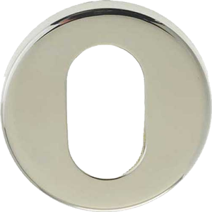 Oval Profile Lock Escutcheon Polished Stainless Steel
