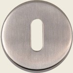 JSS03 Satin Stainless Steel Oval Profile Keyhole Escutcheon