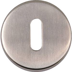 JSS16 Satin Stainless Steel Standard Profile Keyhole Escutcheon