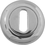 48mm Round Standard Key Escutcheon Polished Chrome