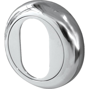 Projected Bevelled Edged Oval Profile Escutcheon PC