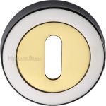 53mm Round Standard Key Escutcheon Polished Chrome Brass