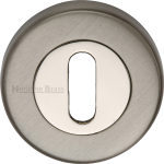 53mm Round Standard Key Escutcheon Polished Satin Nickel