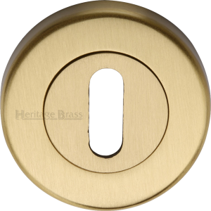 53mm Round Standard Key Escutcheon Satin Brass