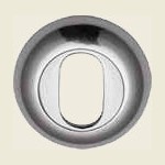 V4003 Polished Chrome Oval Profile Escutcheon