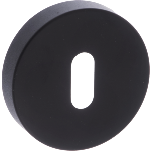 50mm Round Key Hole Escutcheon Matt Black