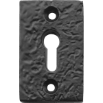 Black Iron Rectangular Keyhole Escutcheon