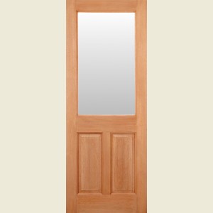 33 x 78 2XG2P MT Hardwood Door Clear Glass 838 x 1981