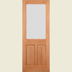 36 x 78 2XG2P MT Hardwood Door Obscure Glass 914 x 1981
