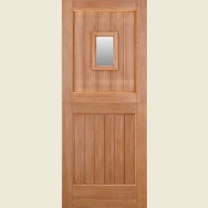 32 x 80 1-Light Straight Top Stable Door Clear Glazed