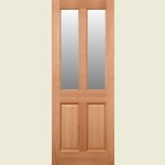30 x 78 Malton Hardwood Door Clear Glazed 762 x 1981