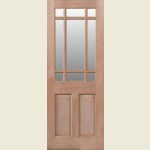 30 x 78 Warwick Hardwood Door Clear Glazed