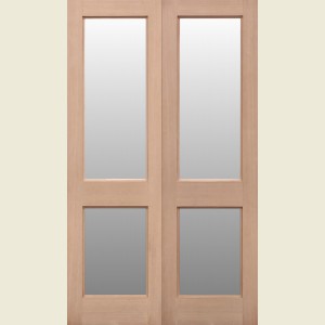 46 x 78 Hemlock 2XGG French Doors Clear Glazed 1168 x 1981
