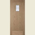 32 x 80 Cottage Oak Triple Glazed Door