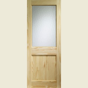 33 x 78 2XG Pine Exterior Door Obscure Glazed