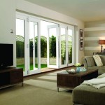 4.8m x 2.1m White Painted Pattern 10 Folding Doors