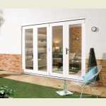 3m x 2.1m White Painted Pattern 10 Folding Doors