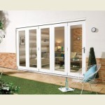 3.6m x 2.1m White Painted Pattern 10 Folding Doors