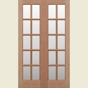 46 x 78 Hemlock GTP French Doors Obscure Glazed