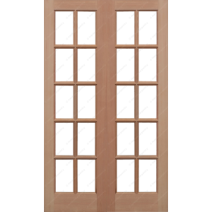 46 x 78 Hemlock GTP French Doors Unglazed