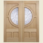 33 x 78 Empress Oak Double GLazed Door