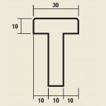 Door T-Lip Profile - Door Pair Maker