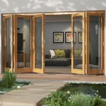 3.92m x 2.1m Vista Oak Pattern 10 Folding Doors