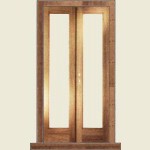 2100 x 1200 mm Pattern 20 Hardwood French Door Set