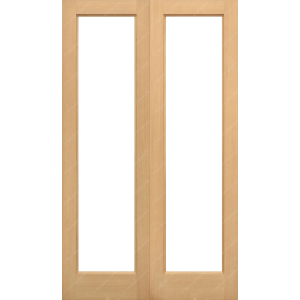 46 x 78 Hemlock Pattern 20 French Doors Unglazed