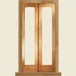 1200 x 2100 mm Pattern 20 Swepthead Hardwood French Door Set