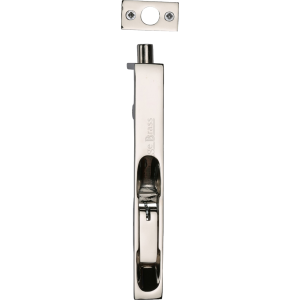 152mm x 19mm Lever Action Flush Door Bolt Polished Nickel