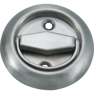 76mm Round Cup Pull And Turn Handle Satin Stainless Steel