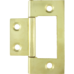  50mm Flush Hinge Polished Brass