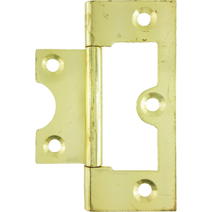  60mm Flush Hinge Polished Brass