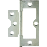  75mm Flush Hinge Bright Zinc