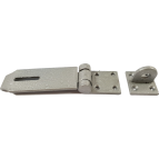 130mm Heavy Duty Hasp And Staple Grey Enamel