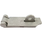 130mm Heavy Duty Hasp And Staple Grey Enamel