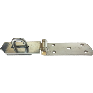 250 x 54mm Heavy Duty Hasp And Staple Bright Silver